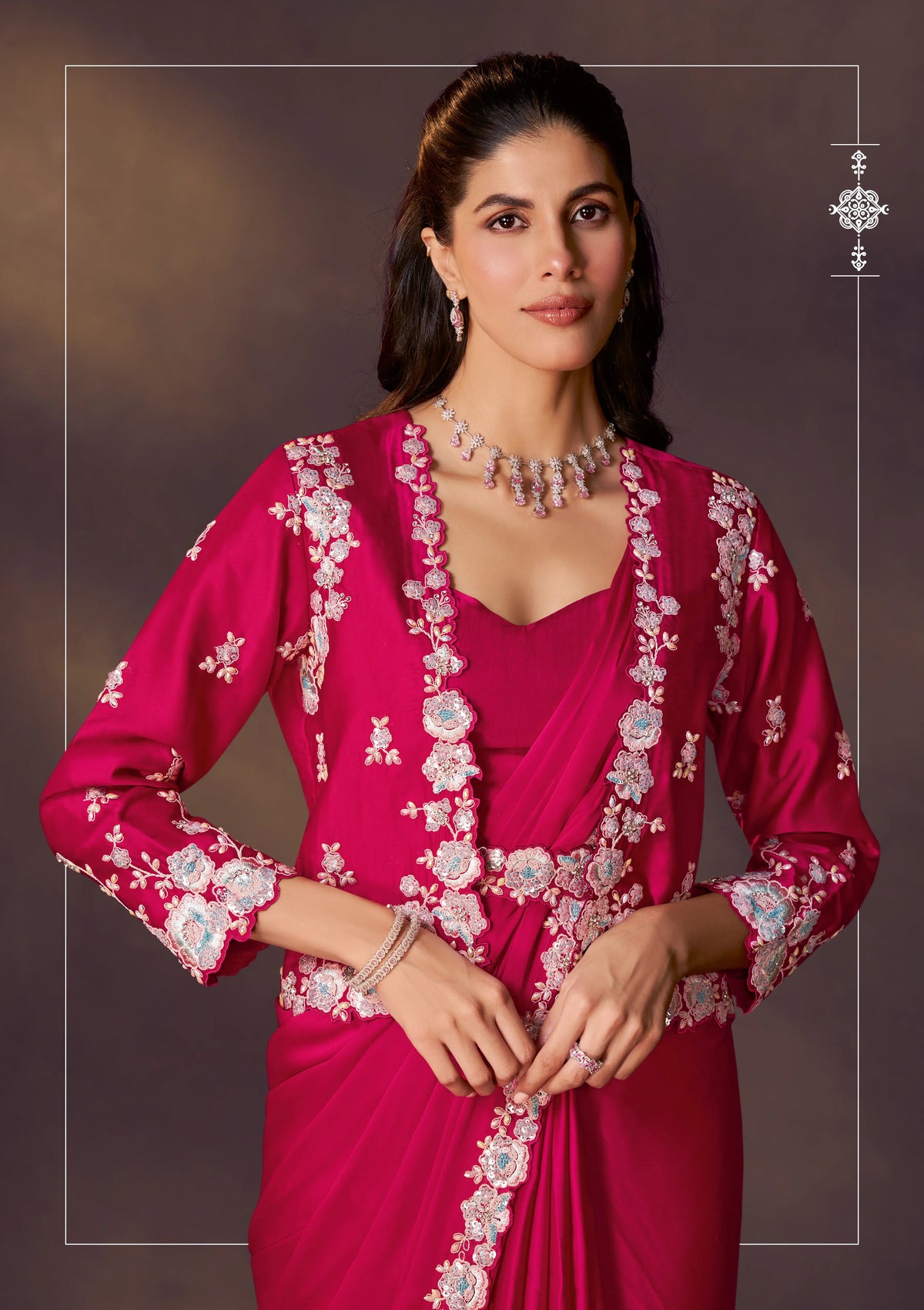 PARTY WEAR DESIGNER DRAPE SAREE COLLECTIONS 15915