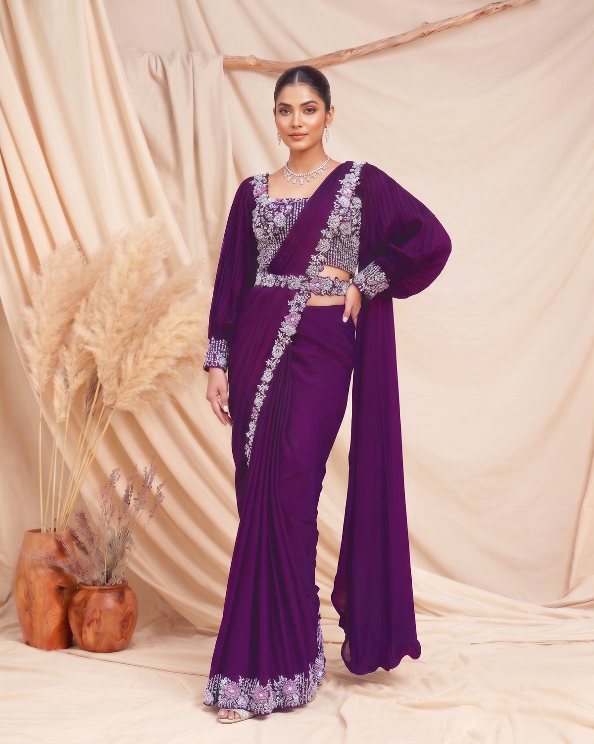 PARTY WEAR DESIGNER SAREE 25316