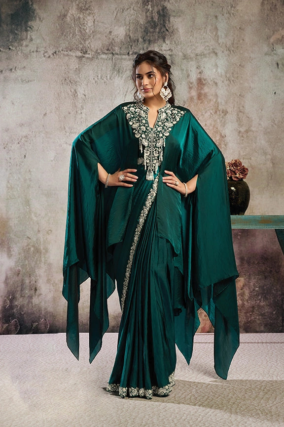 PARTY WEAR DESIGNER DRAPE SAREE 26606