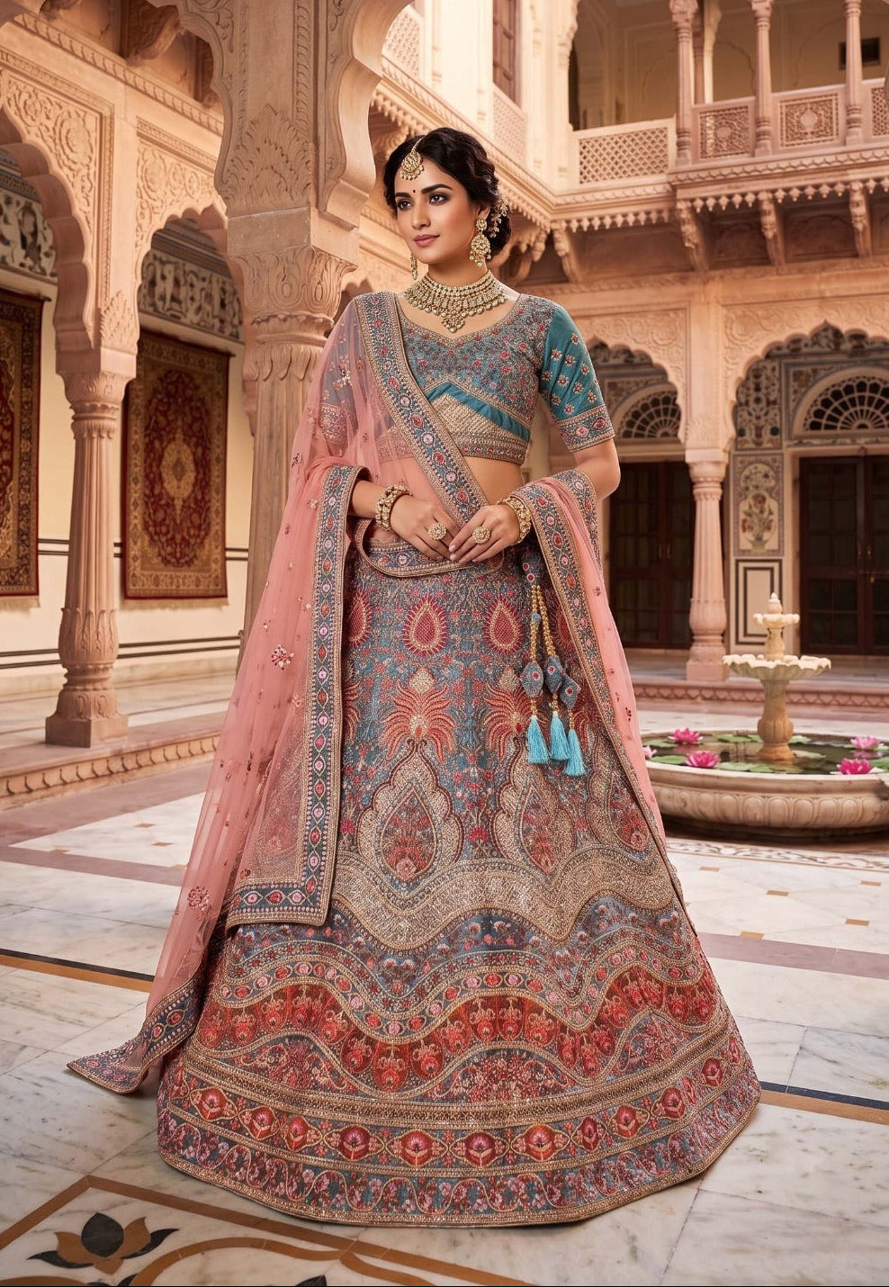 OUR NEW DESIGNER LEHENGA CHOLI COLLECTIONS N2741-C