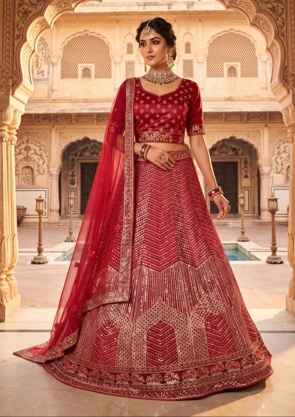OUR NEW DESIGNER LEHENGA CHOLI COLLECTIONS N2794-C