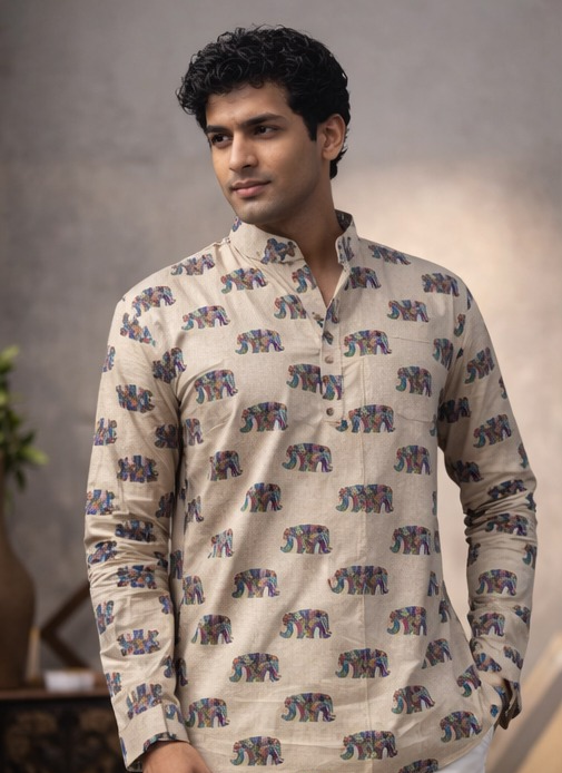 OUR NEW FESTIVE WEAR MEN's SHORT KURTA COLLECTIONS MK4764