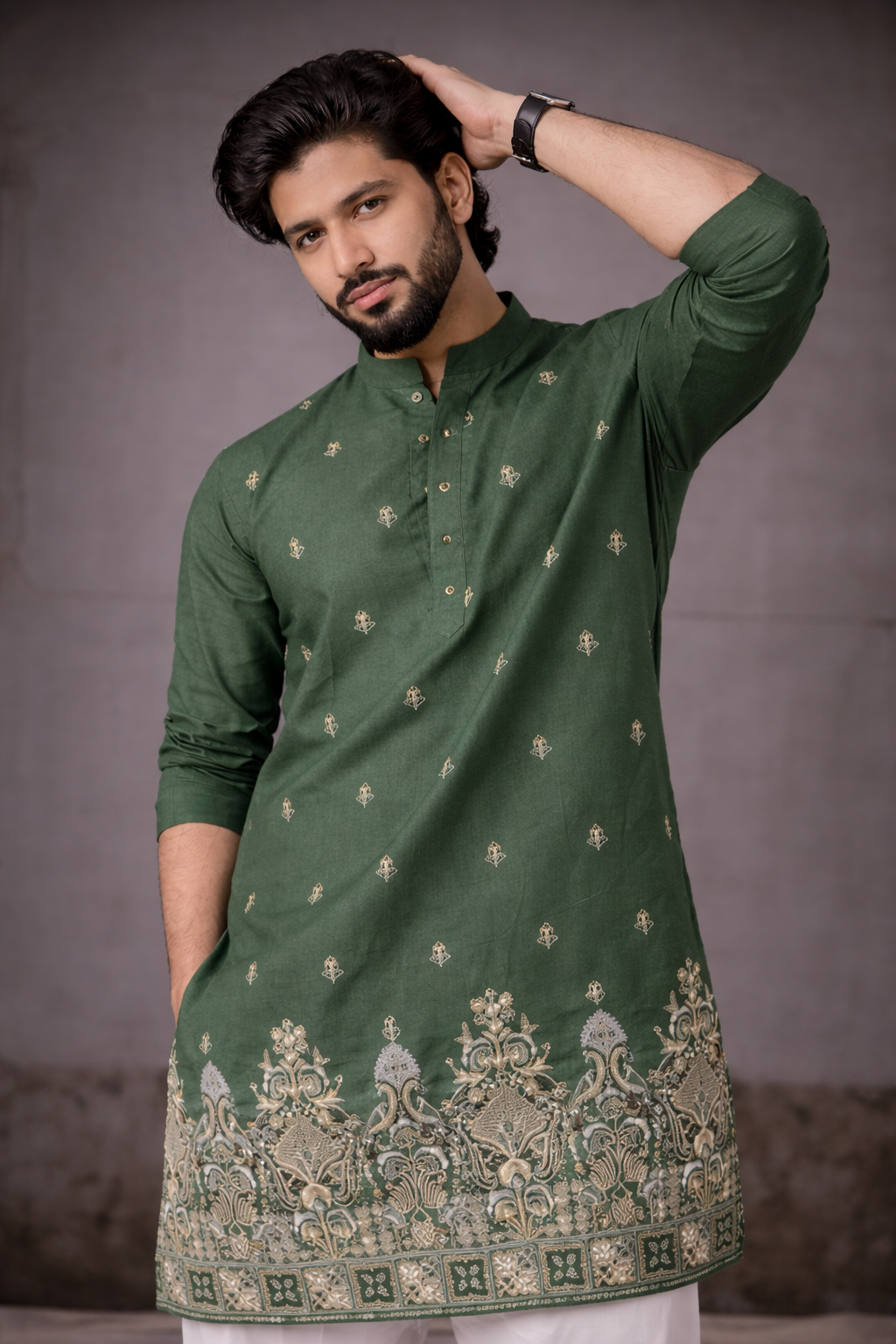 OUR NEW FESTIVE WEAR MEN's KURTA WITH BOTTOM COLLECTIONS MKB5105