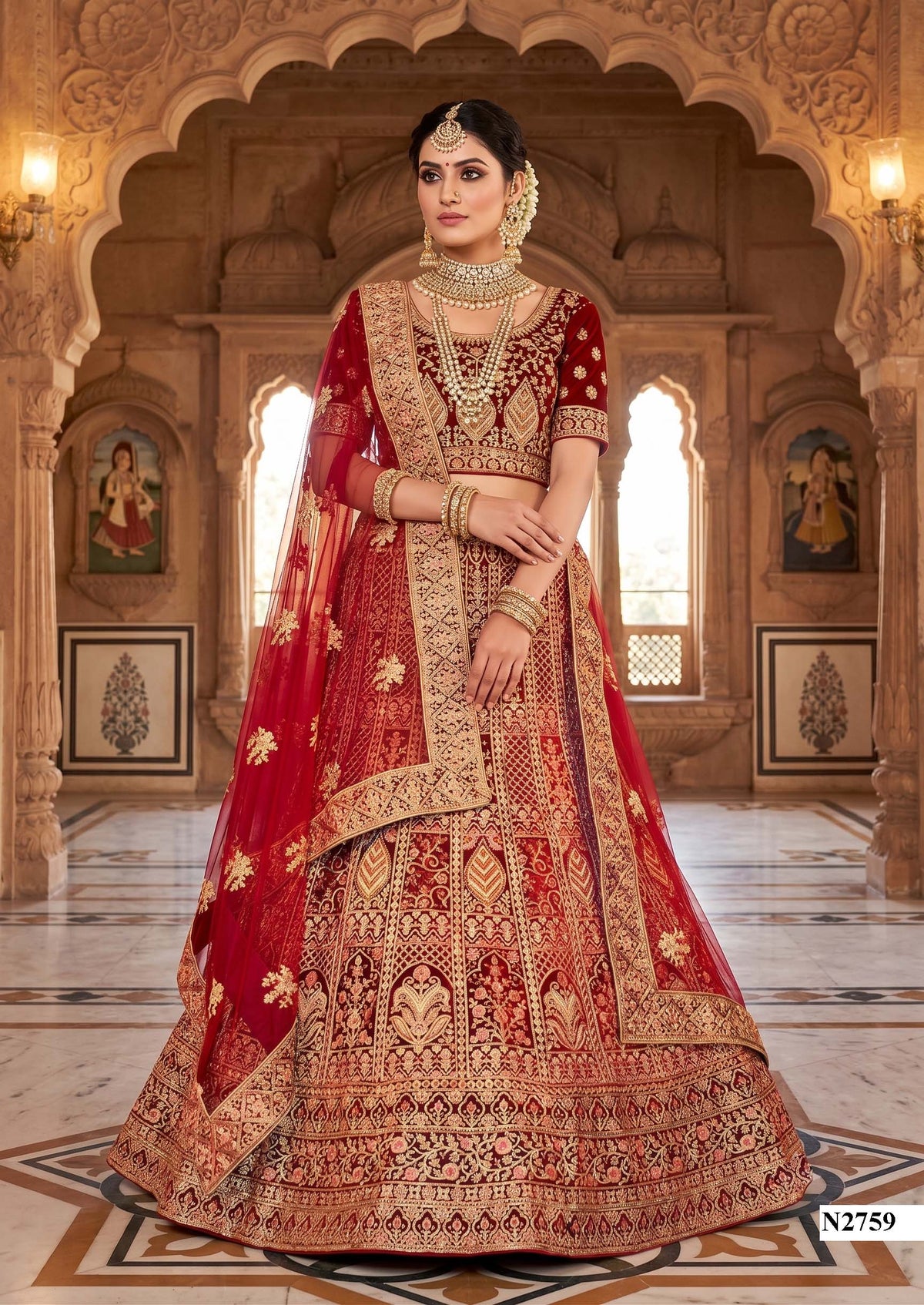 OUR NEW DESIGNER LEHENGA CHOLI COLLECTIONS N2759