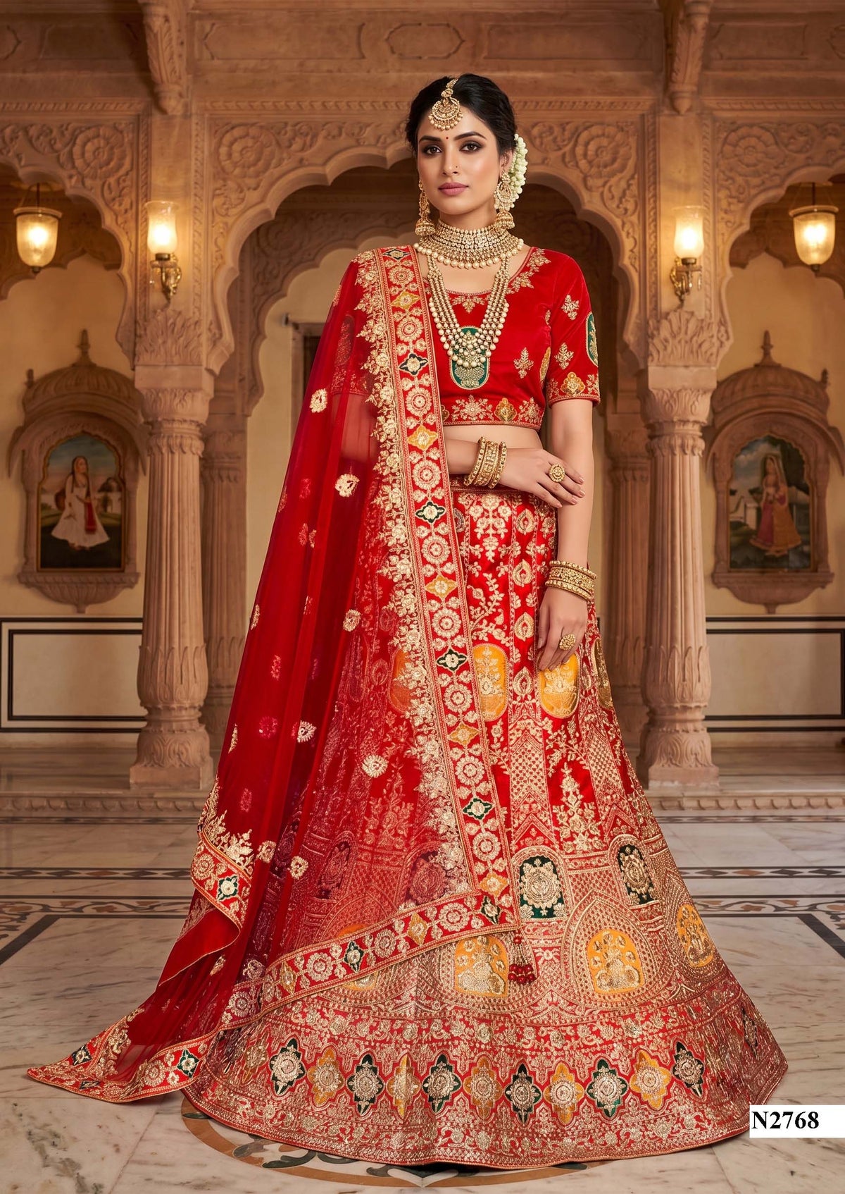 OUR NEW DESIGNER LEHENGA CHOLI COLLECTIONS N2768