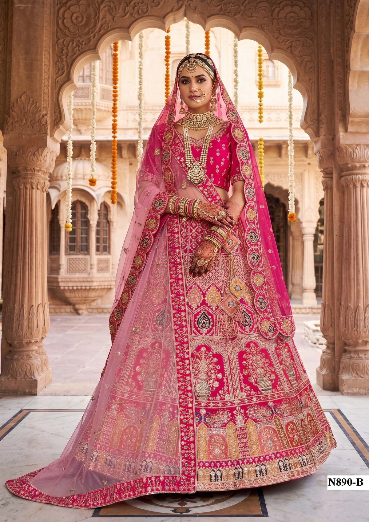 OUR NEW DESIGNER LEHENGA CHOLI COLLECTIONS N890-B
