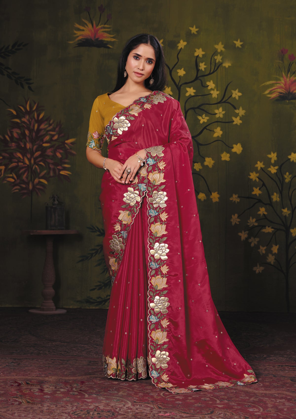 Rooh Gulnar designer saree by Mahotsav