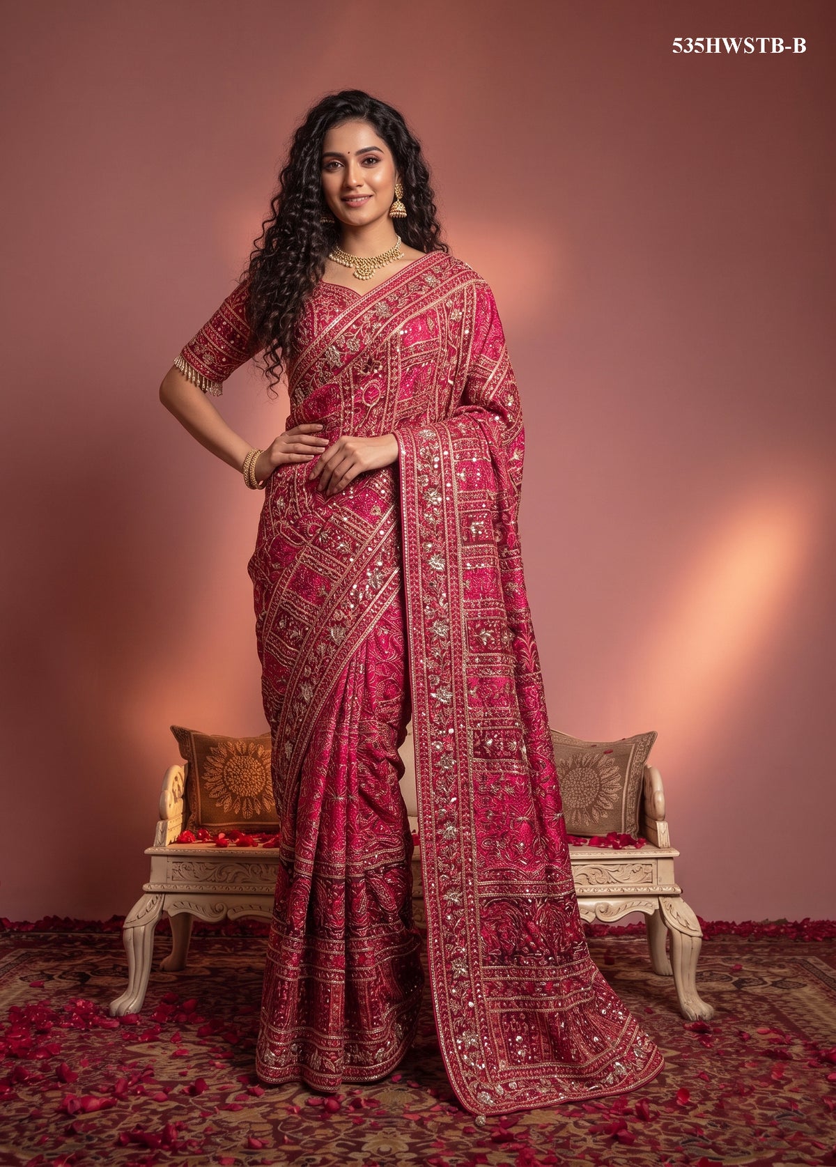 khatli-mirror-work-natural-crepe-traditional-saree