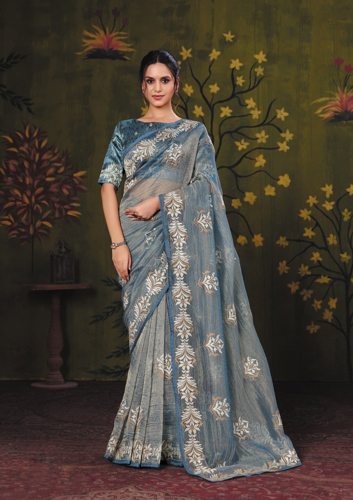 rooh-meher-graceful-organza-saree-full-view