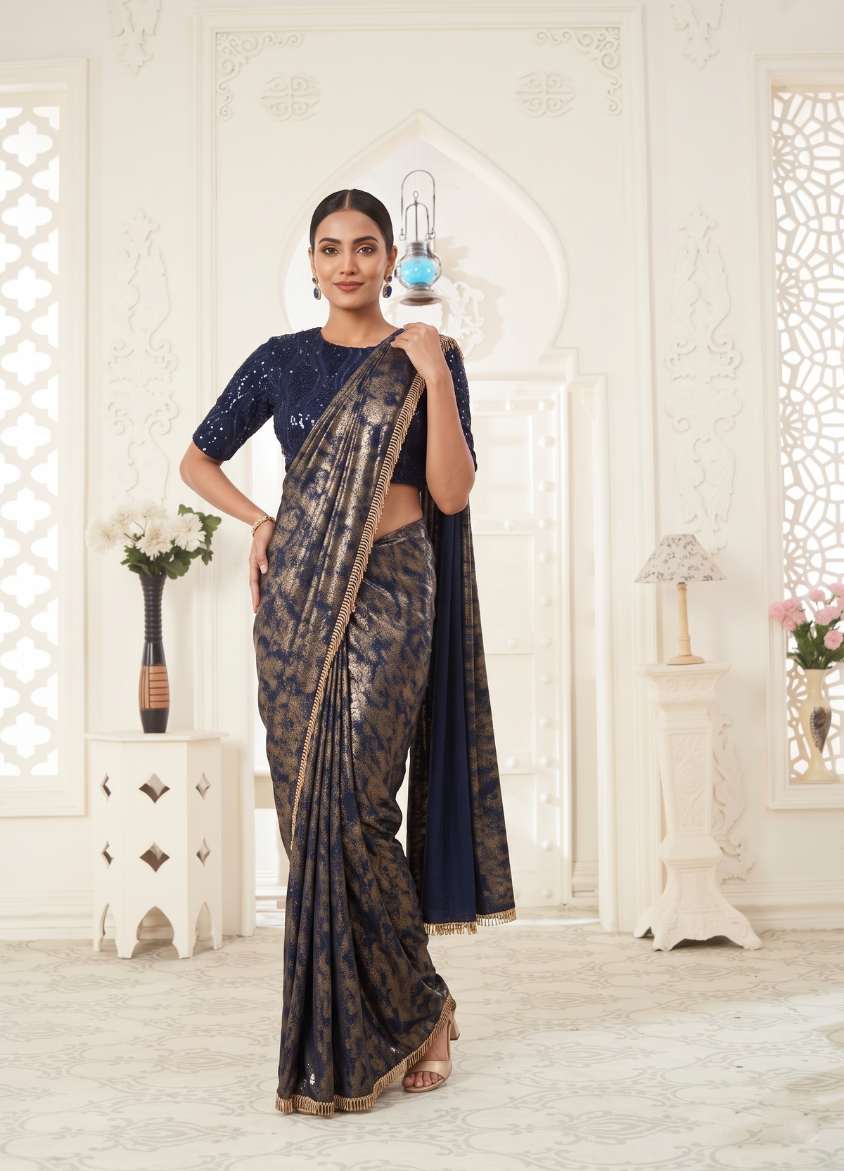 sky-blue-sequins-lycra-drape-saree